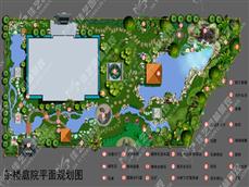 洛阳普洱茶茶社庭院景观图